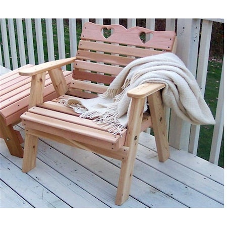 Gardencare Cedar Country Hearts Patio Chair - Cedar GA2838359